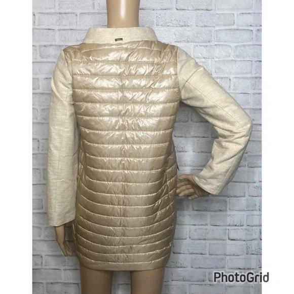 Herno mixed material puffer jacket